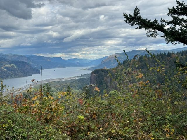 River and mountain landscape, view 2