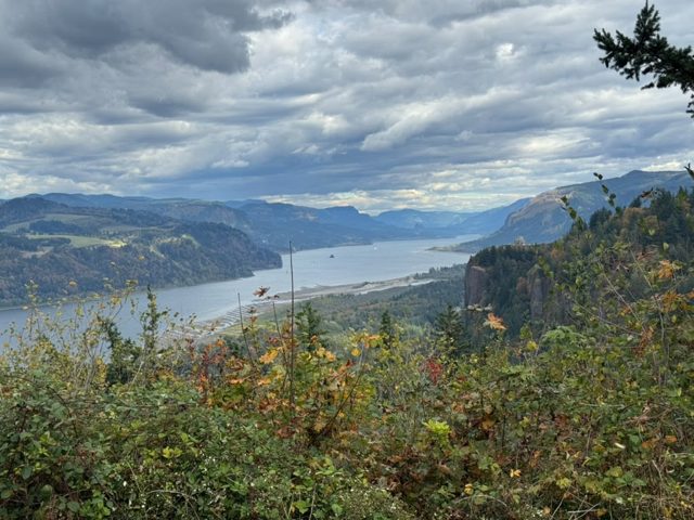 River and mountain landscape, view 3