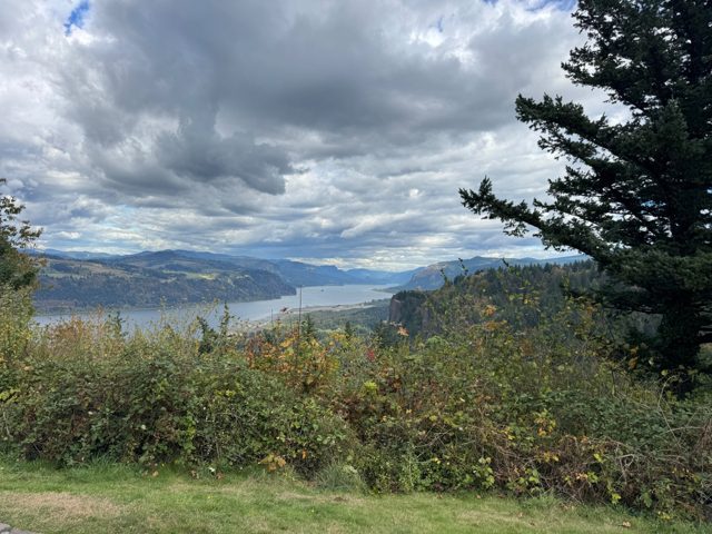 River and mountain landscape, view 4