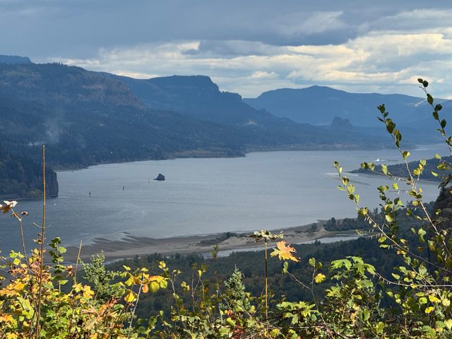 River and mountain landscape, view 6