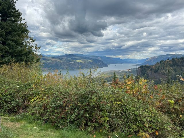 River and mountain landscape, view 7