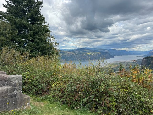 River and mountain landscape, view 8