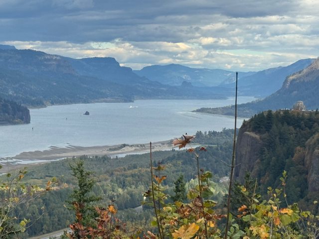 River and mountain landscape, view 9