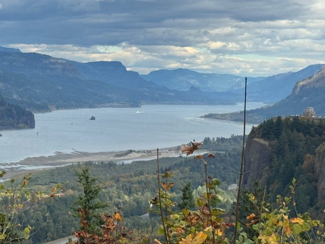 River and mountain landscape, view 10