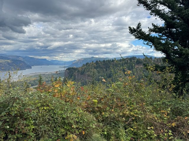 River and mountain landscape, view 12